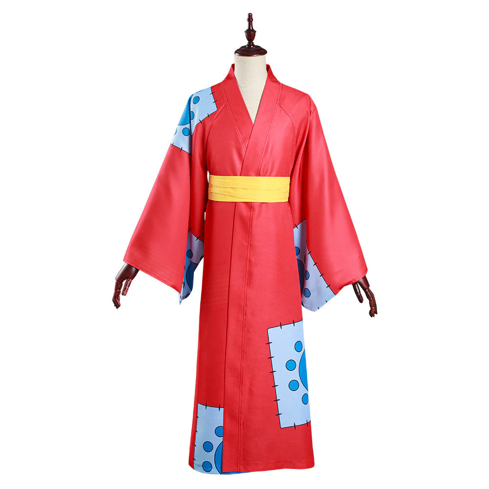 Monkey D. Luffy Wano Country Cosplay Kimono Costume