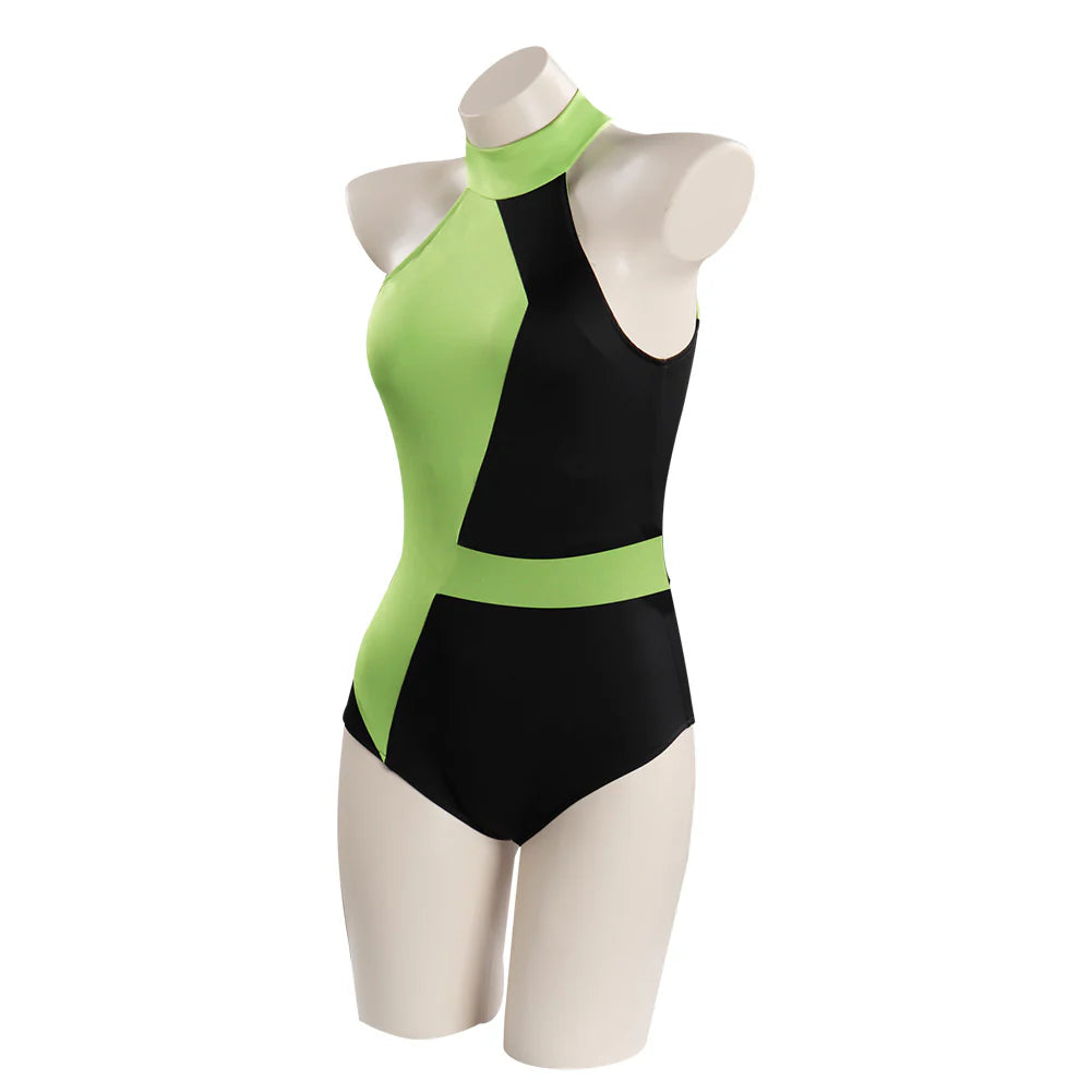 Shego Kim Possible Cosplay Swimsuit Halloween Costume