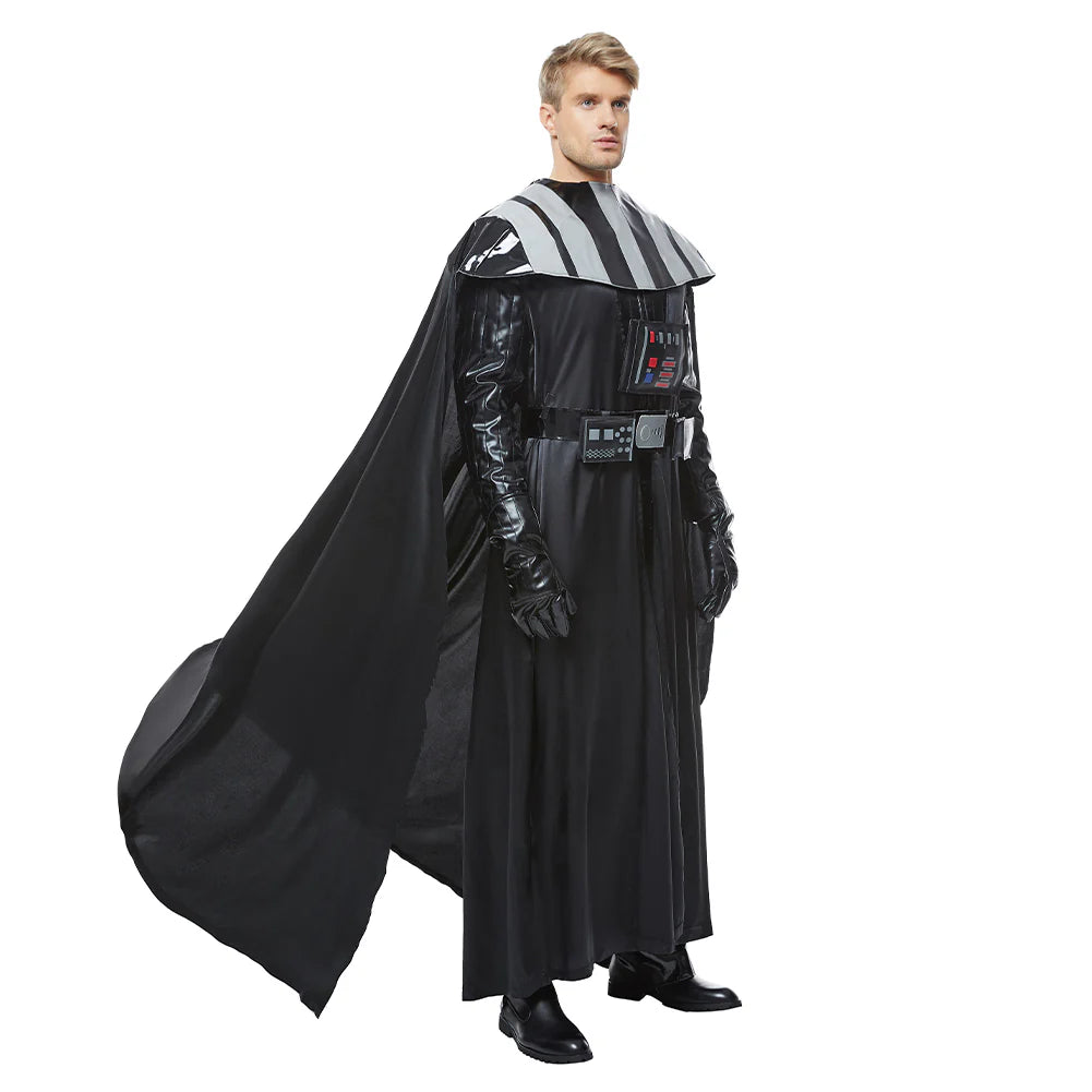 Darth Vader Cosplay Costume Suit with Cape for Adults