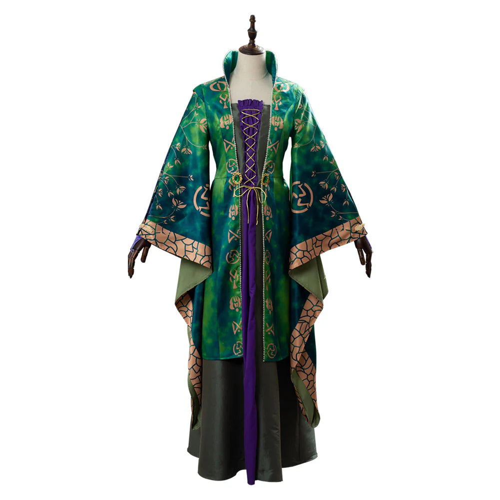 Hocus Pocus Winifred Sanderson Cosplay Dress Costume