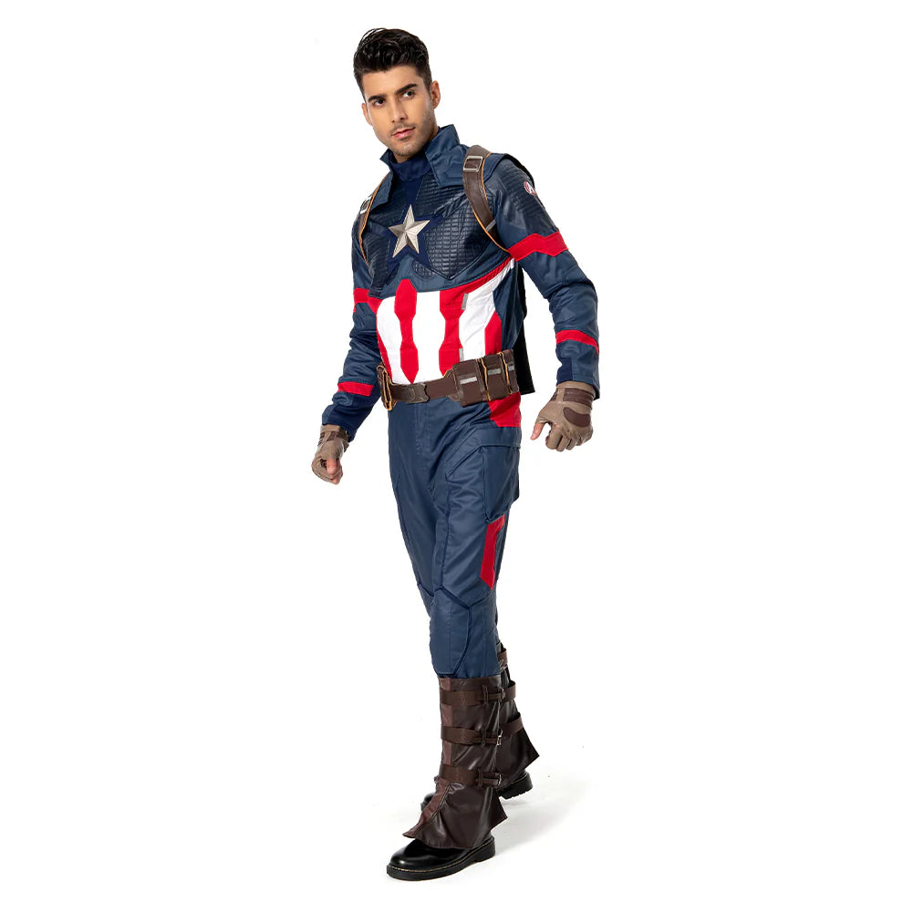 Captain America Endgame Cosplay Costume Suit for Adults