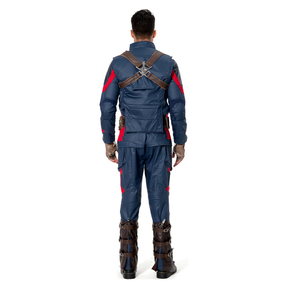 Captain America Endgame Cosplay Costume Suit for Adults