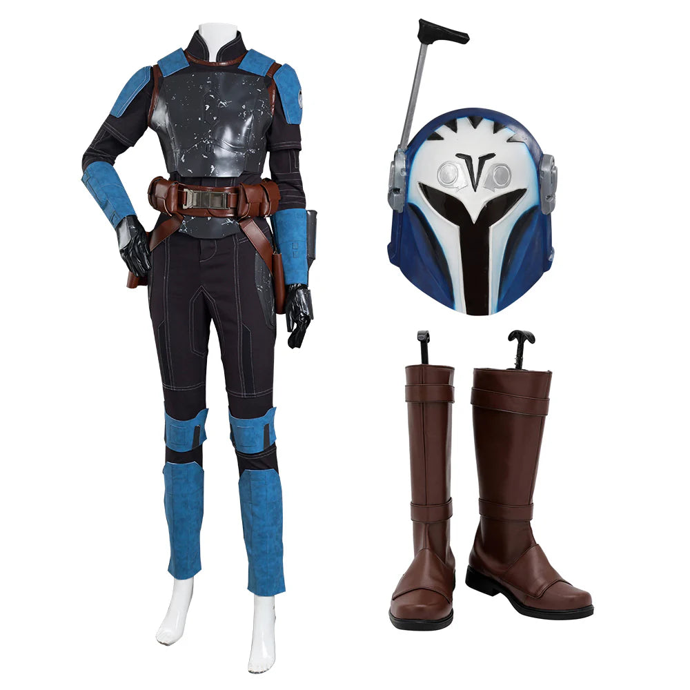 Bo-Katan Kryze Mandalorian Cosplay Costume with Mask