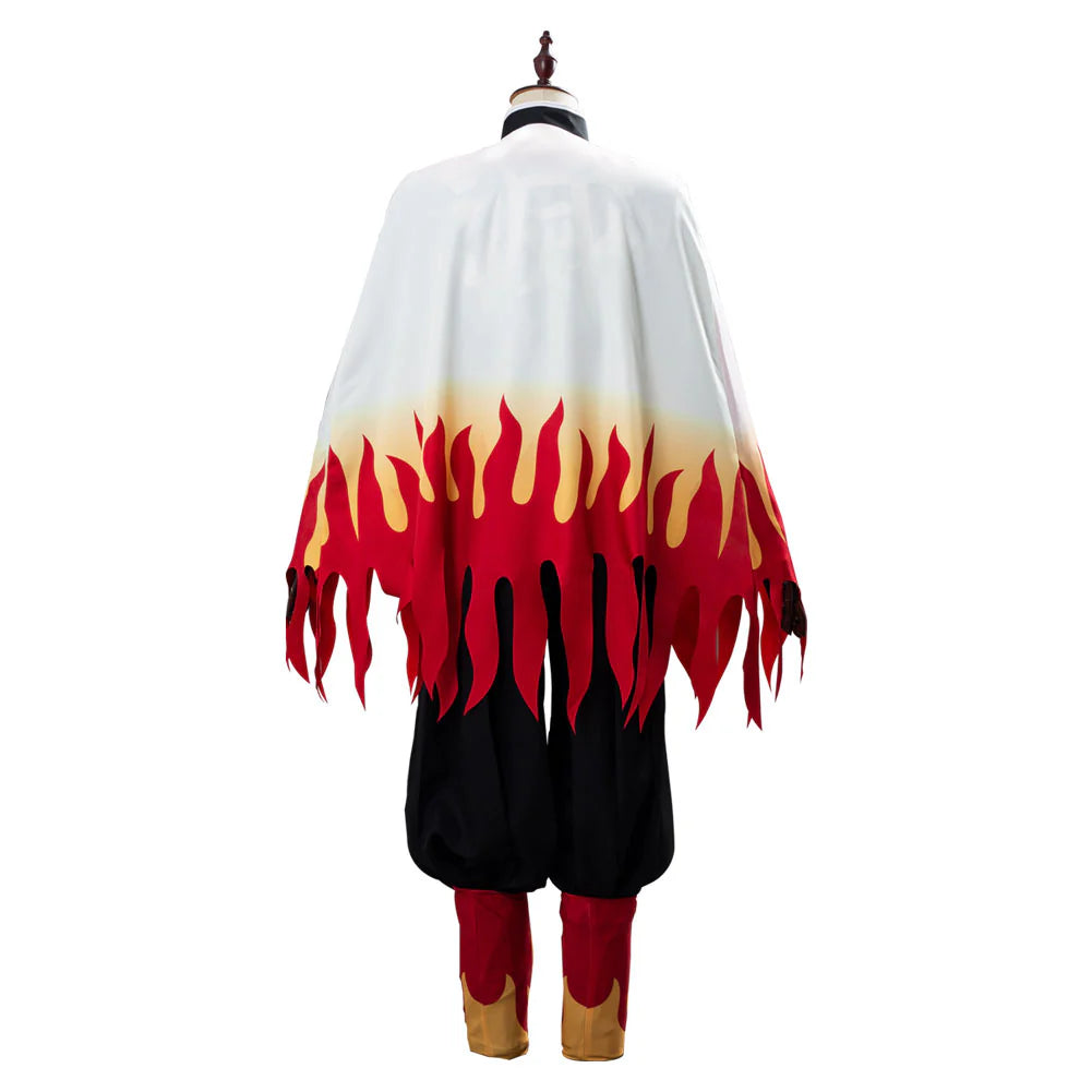 Demon Slayer Rengoku Kyojuro Cosplay Costume – Unisex Halloween Carnival Outfit