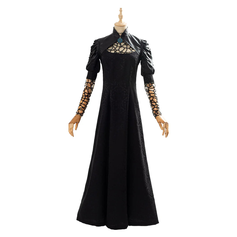 Yennefer The Witcher Cosplay Costume Long Dress Set
