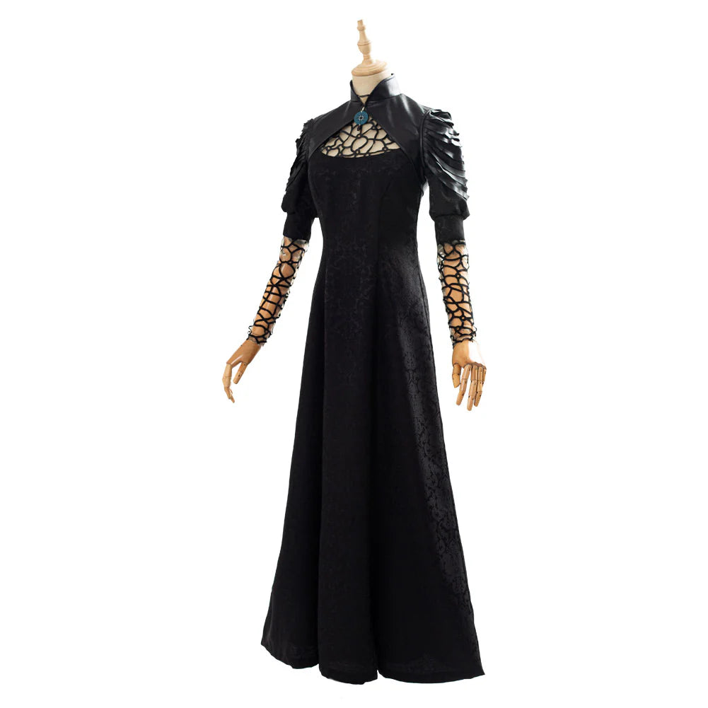 Yennefer The Witcher Cosplay Costume Long Dress Set