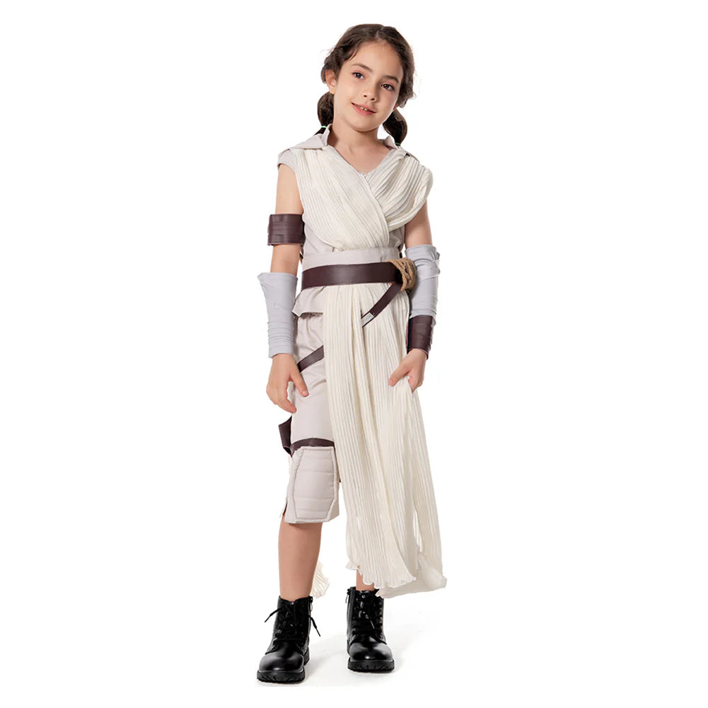 Kids Rey The Rise of Skywalker Cosplay Costume Outfit