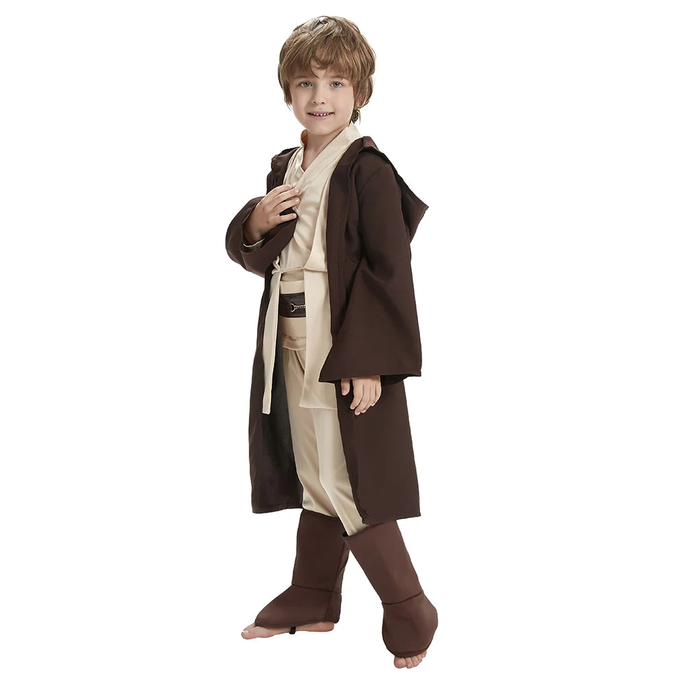 Kids Obi-Wan Kenobi Jedi Cosplay Costume – Star Wars Halloween Outfit