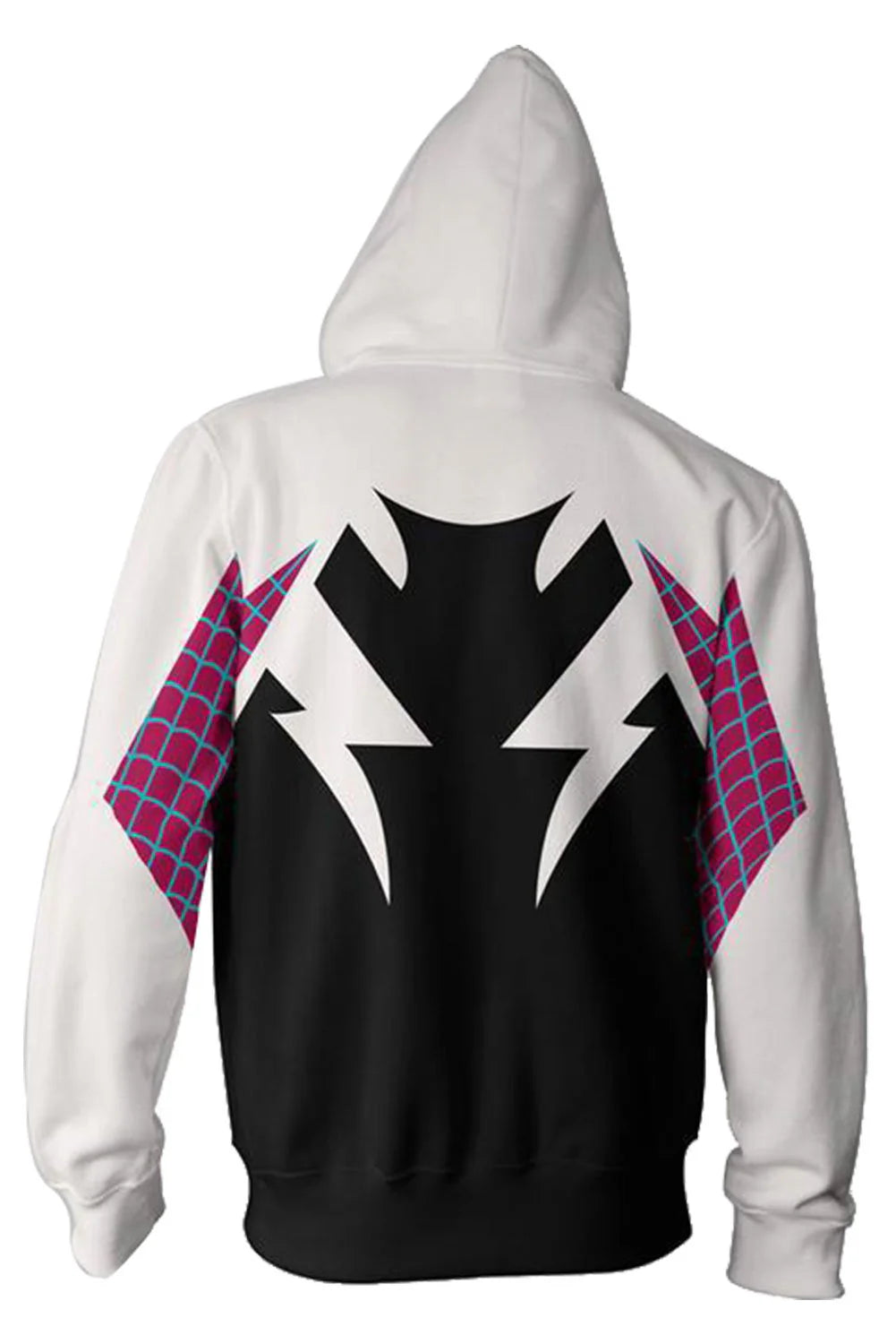 Spider-Verse Gwen 3D Zip-Up Hoodie Sweatshirt Unisex