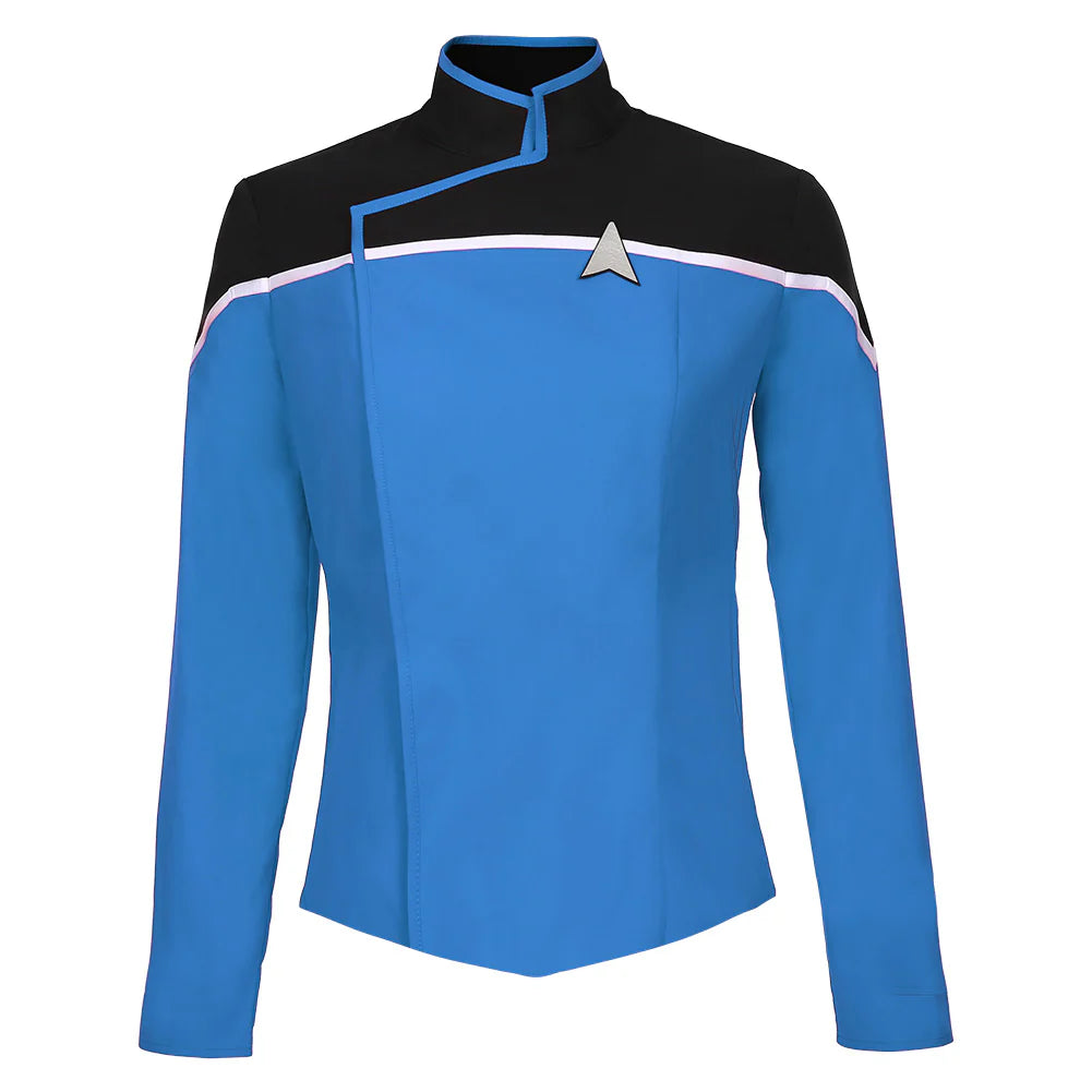 Star Trek Lower Decks Blue Uniform Shirt Cosplay Top