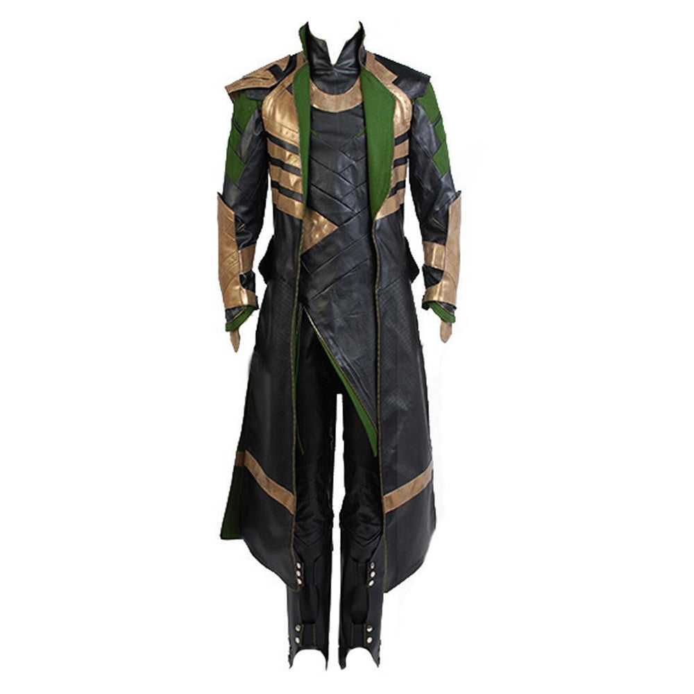 Loki Cosplay Costume Full Set – Thor The Dark World Outfit with Wig, Mask & Shoes | Halloween Costumes
