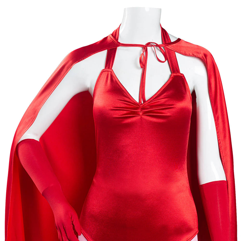 Wanda Vision Scarlet Witch Women’s Jumpsuit Cosplay Costume – Halloween Outfit