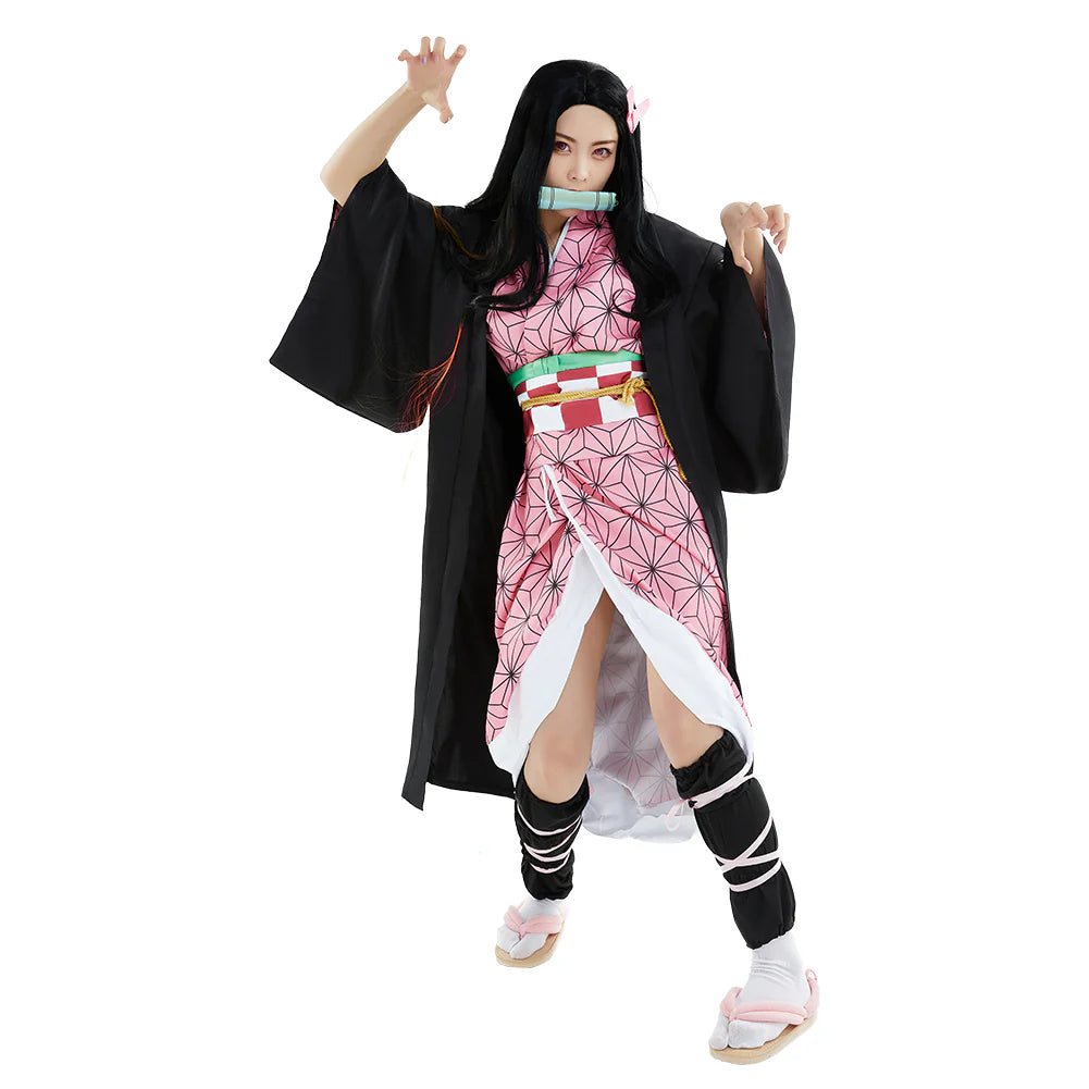 Nezuko Kamado Demon Slayer Cosplay Costume for Adults