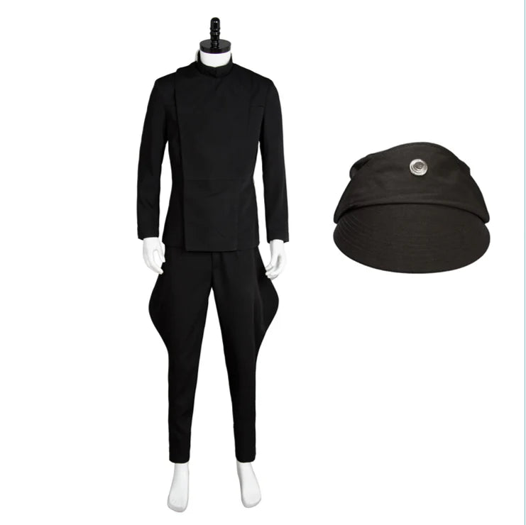 Imperial Officer Uniform Deluxe Cosplay Costume with Hat – Unisex Halloween Outfit