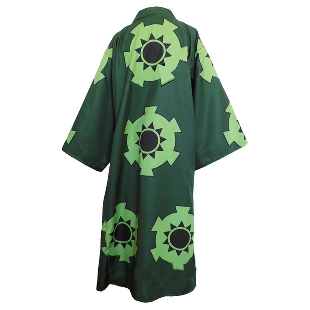 One Piece Roronoa Zoro Kimono Robe Cosplay Costume – Unisex Halloween Outfit