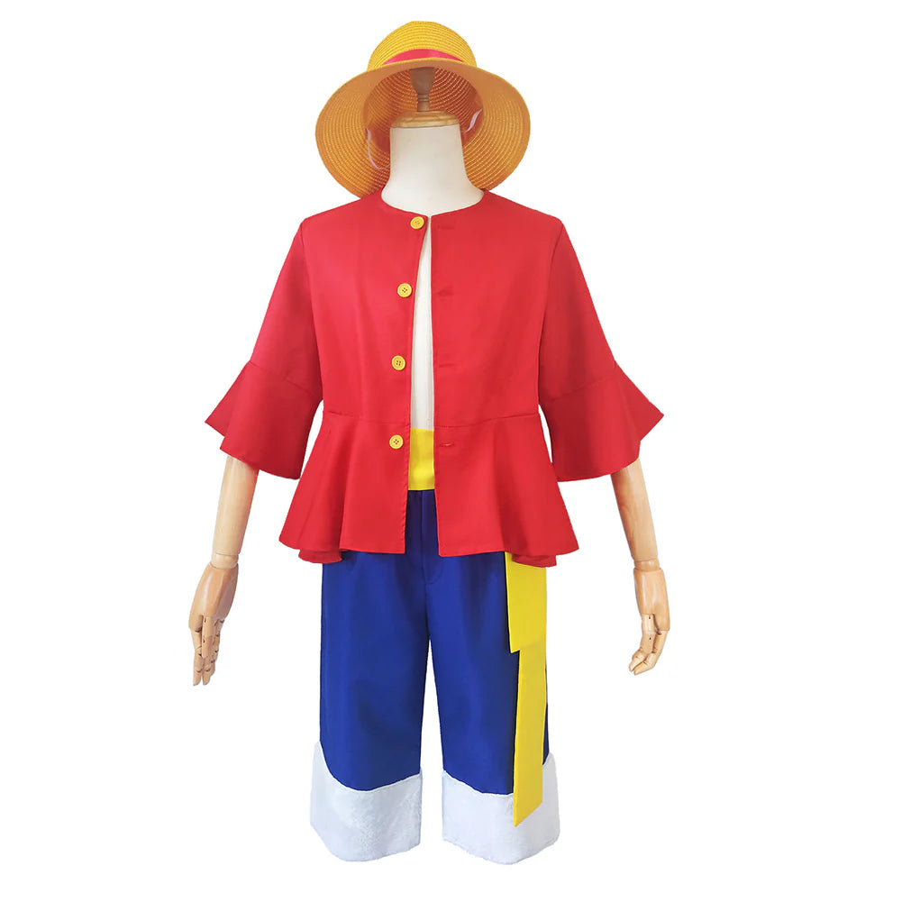Monkey D. Luffy One Piece Cosplay Costume Outfit