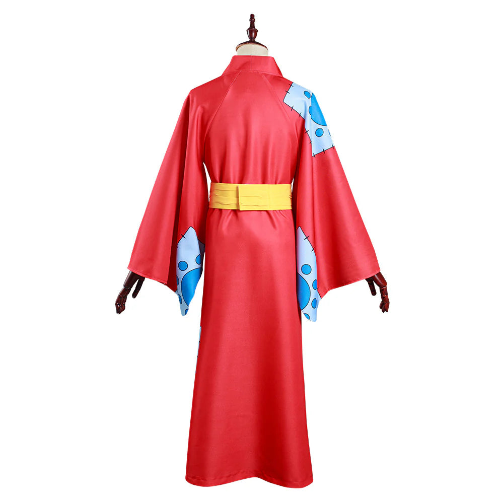 Monkey D. Luffy Wano Country Cosplay Kimono Costume