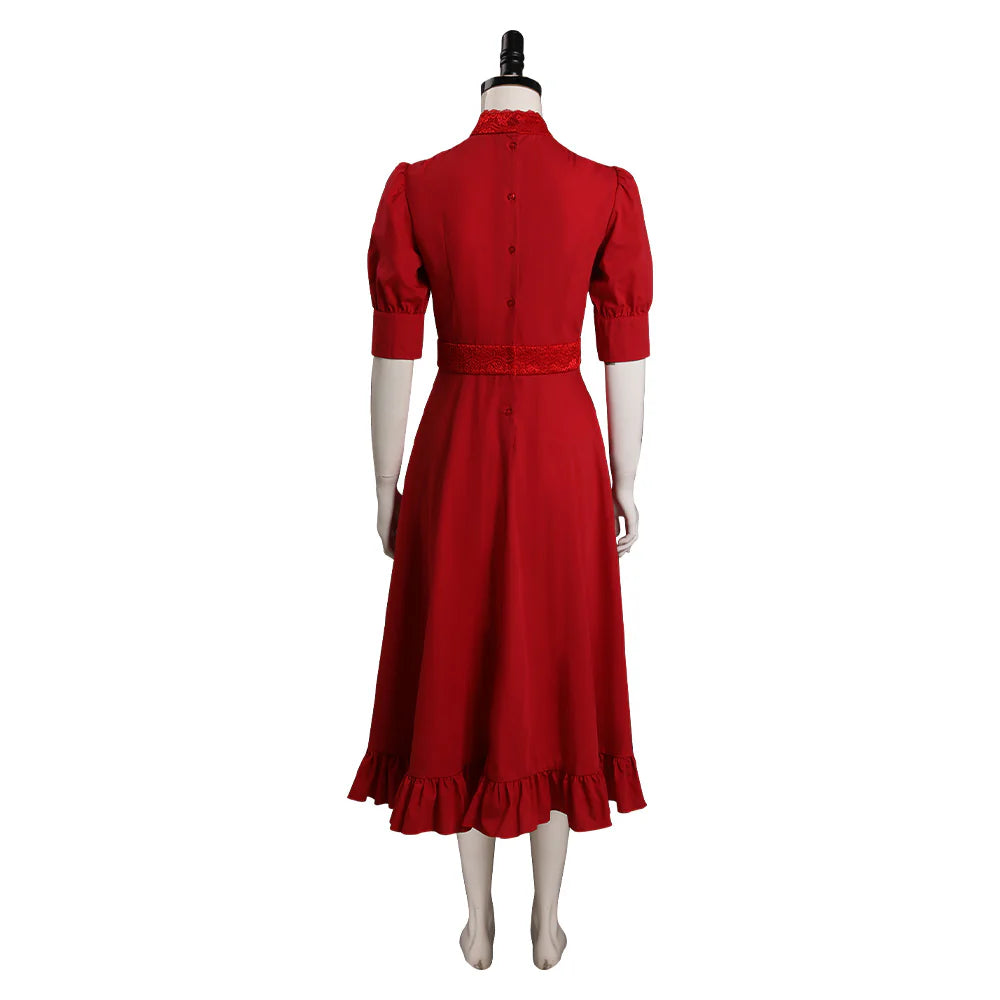 Pearl 2022 Horror Movie Red Dress Cosplay Costume