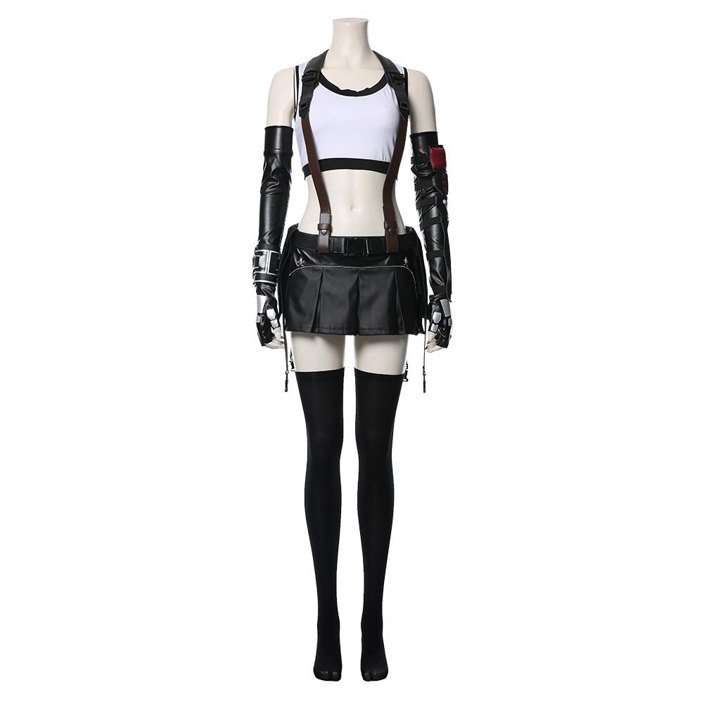 Tifa Lockhart Cosplay Costume with Wig & Shoes – Final Fantasy VII