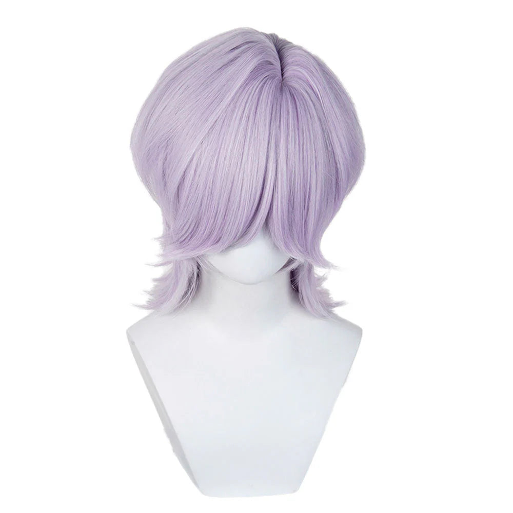 K-Pop Demon Hunters Purple Cosplay Costume with Wig – Adult Men’s Halloween Carnival Party Outfit
