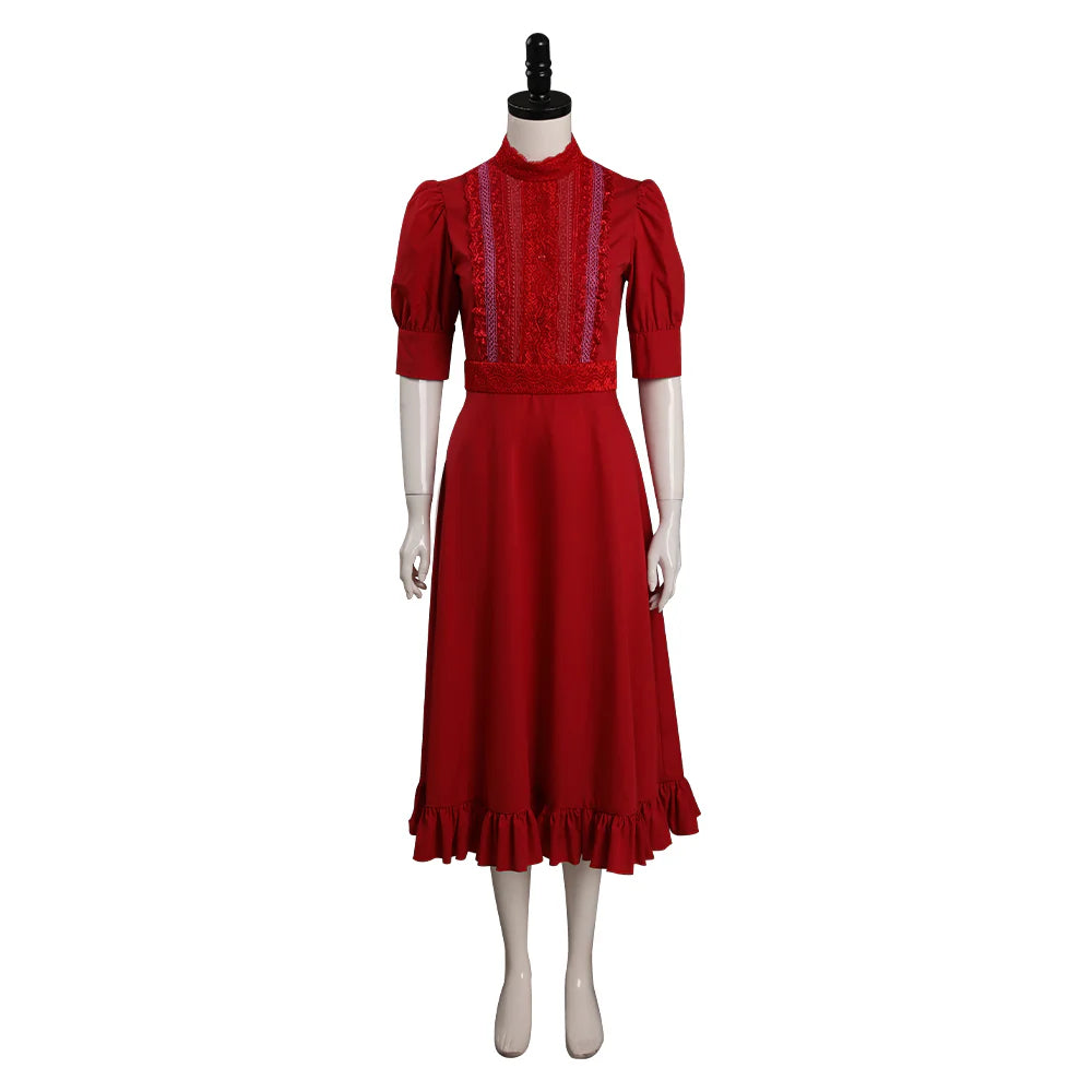 Pearl 2022 Horror Movie Red Dress Cosplay Costume