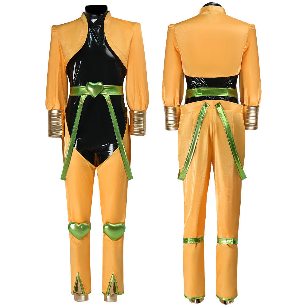 JoJo’s Bizarre Adventure Dio Brando Cosplay Costume – Yellow Anime Outfit for Halloween & Carnival