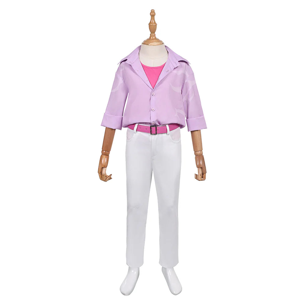 Kids K-POP Demon Hunters Jinu Pink Cosplay Costume Set – Halloween Outfit