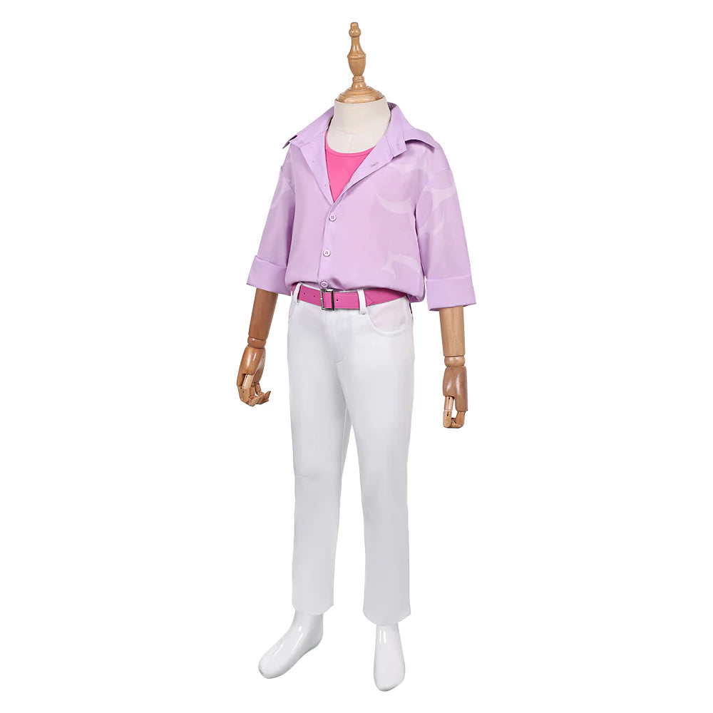 Kids K-POP Demon Hunters Jinu Pink Cosplay Costume Set – Halloween Outfit