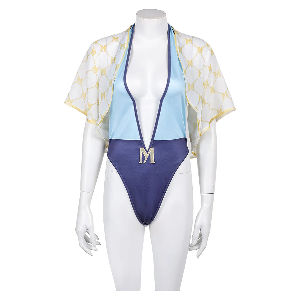 Street Fighter Manon Cosplay Costume Swimsuit – Women’s Halloween Outfit