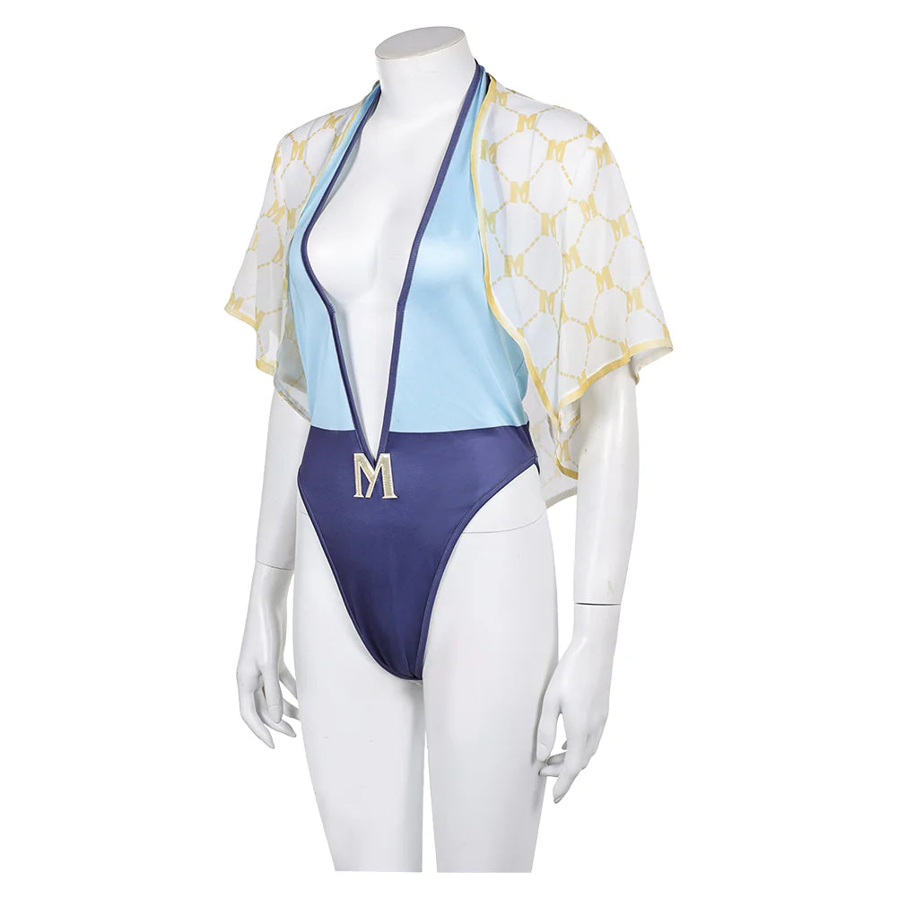 Street Fighter Manon Cosplay Costume Swimsuit – Women’s Halloween Outfit