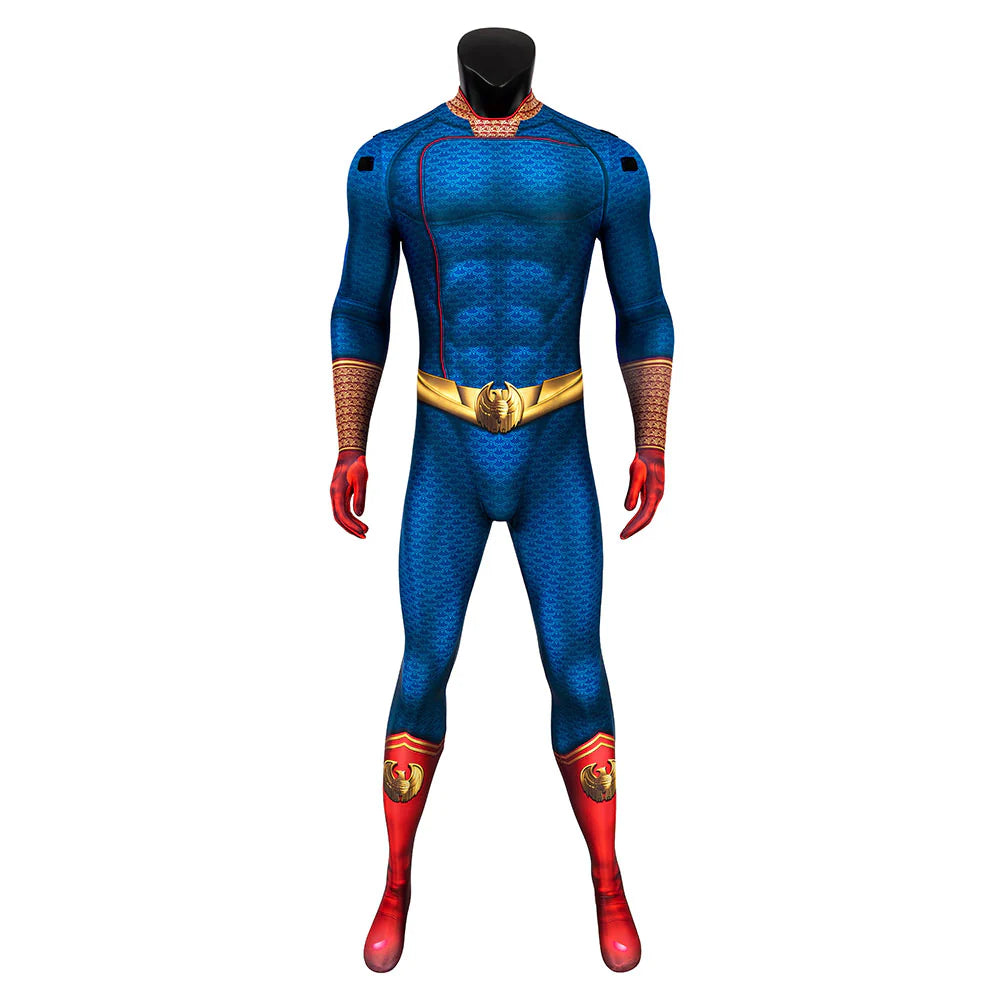 The Boys Homelander Cosplay Costume – Superhero Jumpsuit & Cloak for Halloween and Cosplay