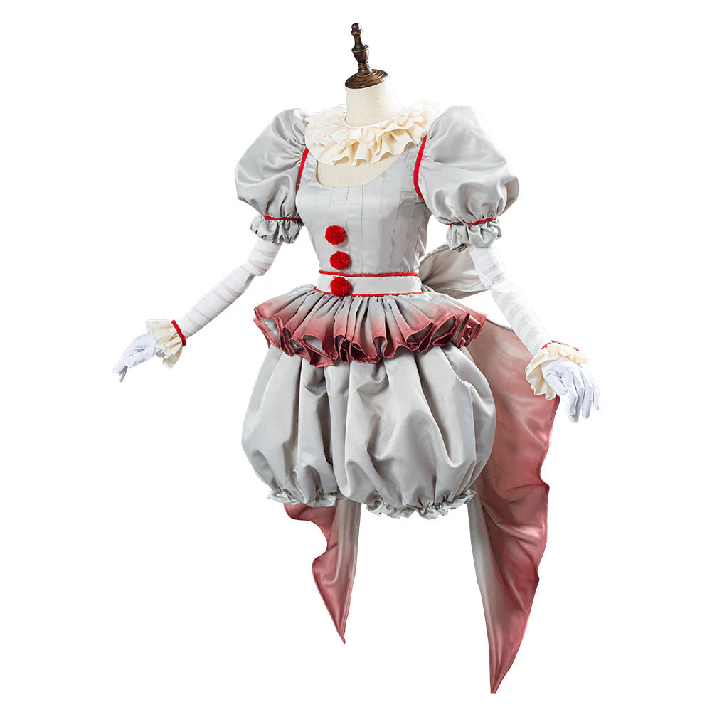 Pennywise The Clown Horror Cosplay Costume for Women