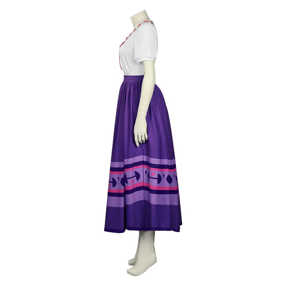 Luisa Madrigal Encanto Cosplay Costume Dress Set