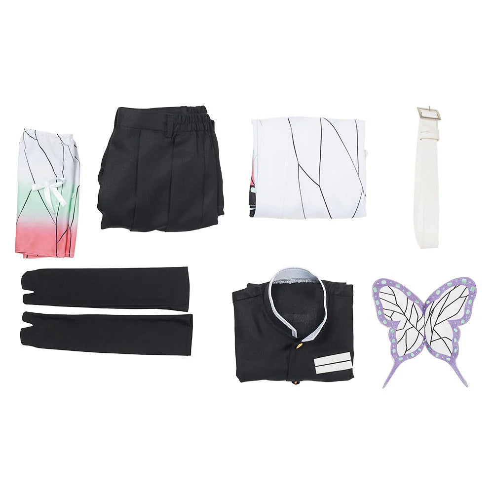 Kids Shinobu Kocho Demon Slayer Cosplay Costume Set
