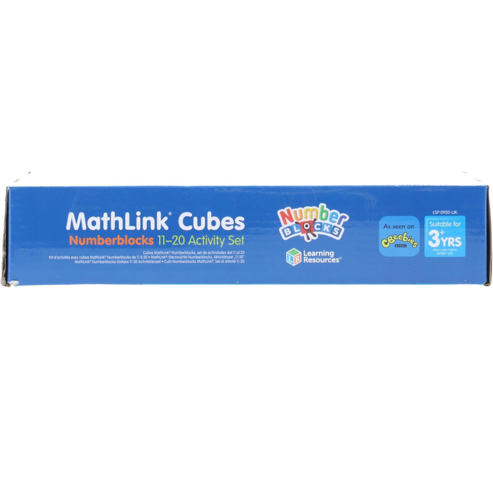 Learning Resources MathLink Cubes Numberblocks 11-20 Activity Set - Interactive Maths Learning Toy