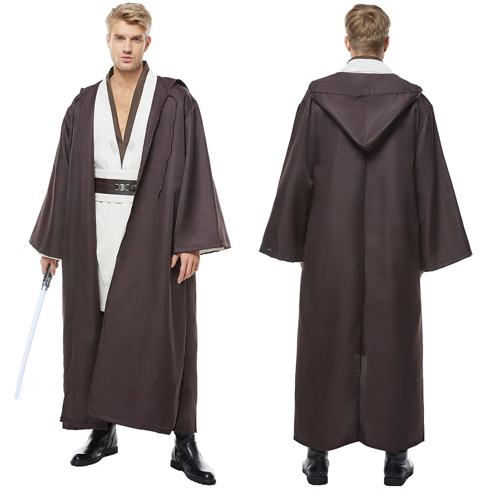 Kenobi Jedi Tunic Cosplay Costume Set – Custom-Made Halloween Outfit