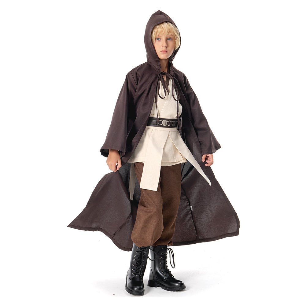 Kenobi Jedi Cosplay Costume for Kids – Star Wars Child Outfit Full Set | Halloween Costumes