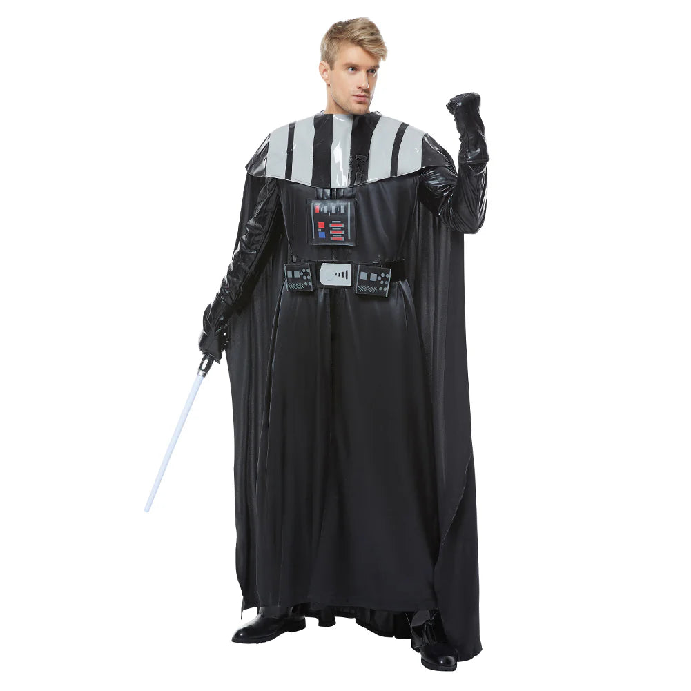 Darth Vader Cosplay Costume Suit with Cape for Adults