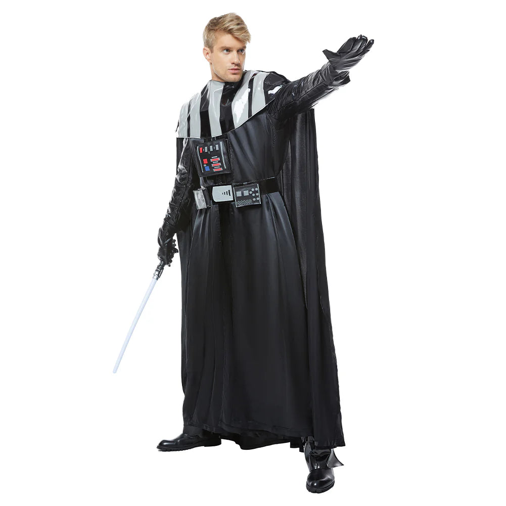 Darth Vader Cosplay Costume Suit with Cape for Adults