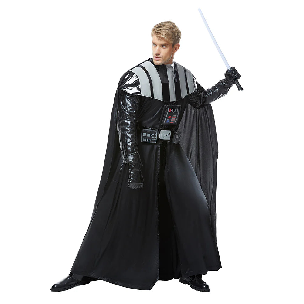 Darth Vader Cosplay Costume Suit with Cape for Adults
