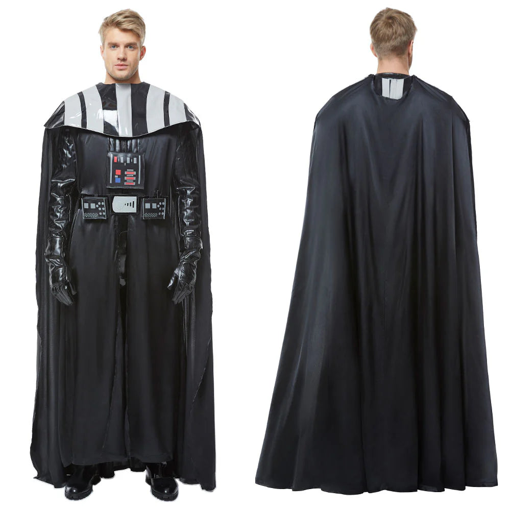 Darth Vader Cosplay Costume Suit with Cape for Adults
