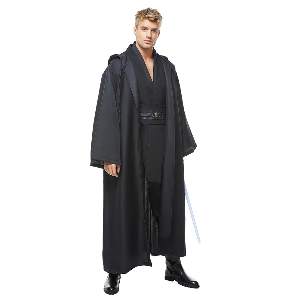 Anakin Skywalker Black Cosplay Costume Outfit – Jedi Halloween Suit