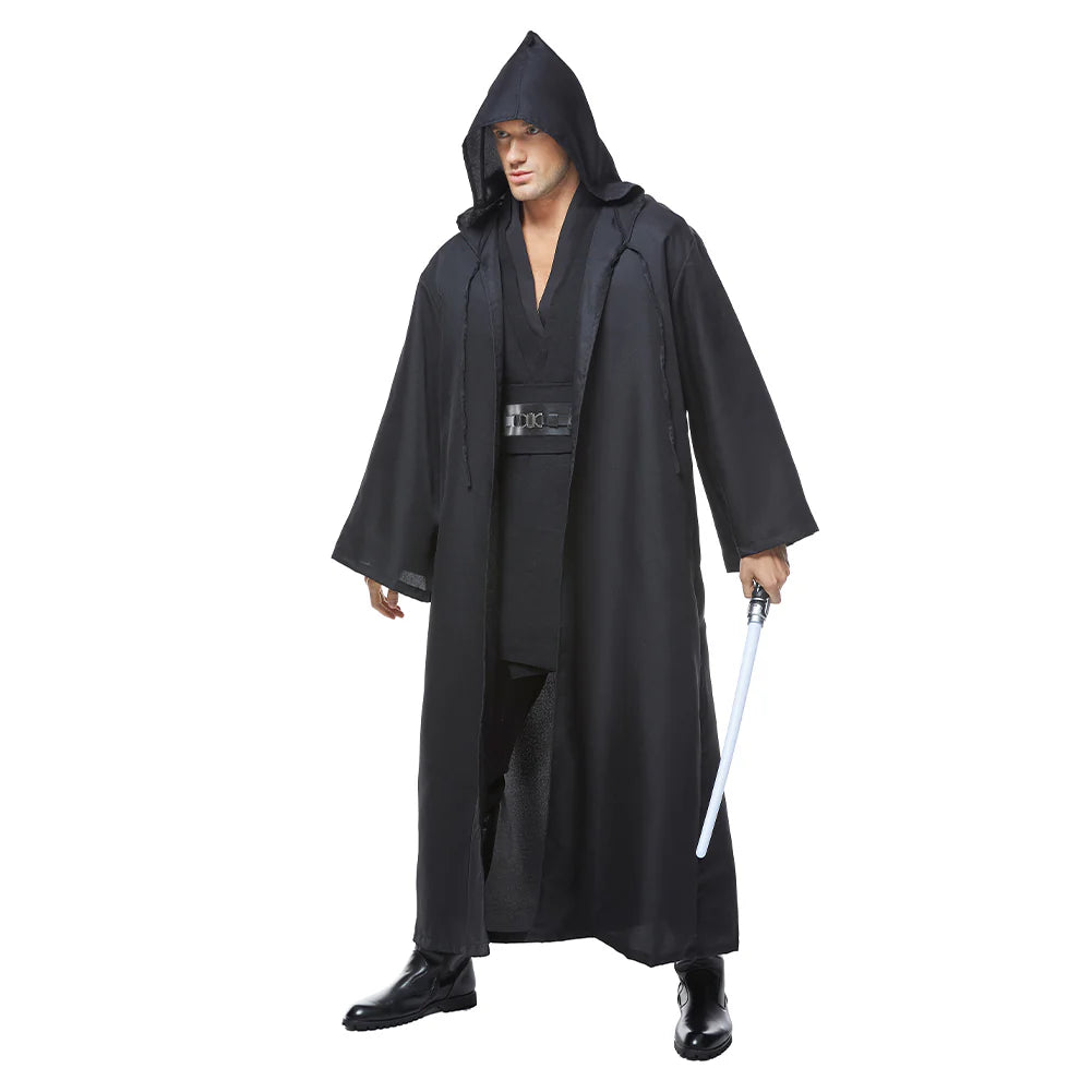 Anakin Skywalker Black Cosplay Costume Outfit – Jedi Halloween Suit