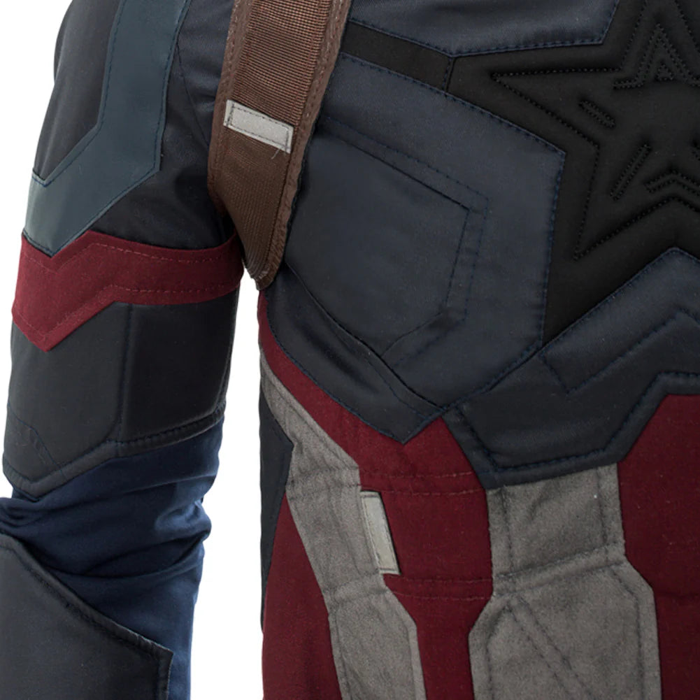 Infinity War Steven Rogers Cosplay Costume Uniform Suit – Men’s Halloween Outfit