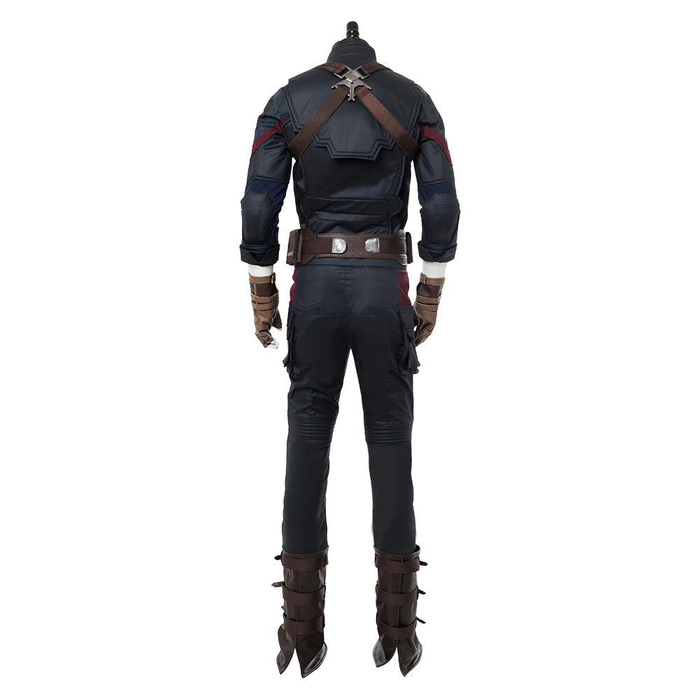 Infinity War Steven Rogers Cosplay Costume Uniform Suit – Men’s Halloween Outfit