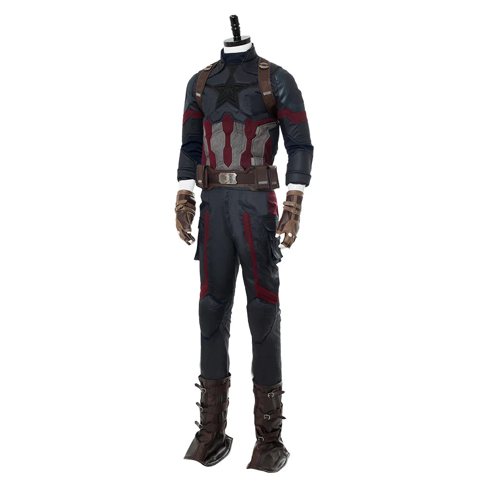 Infinity War Steven Rogers Cosplay Costume Uniform Suit – Men’s Halloween Outfit