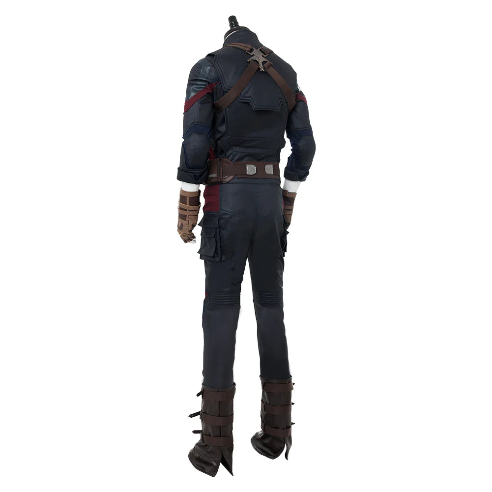 Infinity War Steven Rogers Cosplay Costume Uniform Suit – Men’s Halloween Outfit