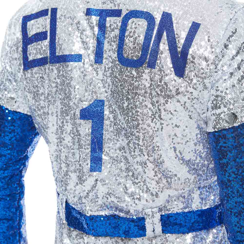 Rocketman Elton John Dodgers Baseball Uniform Cosplay Costume – Unisex Halloween Outfit