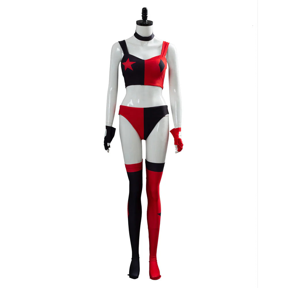 Harley Quinn 2019 Cartoon Cosplay Costume Set