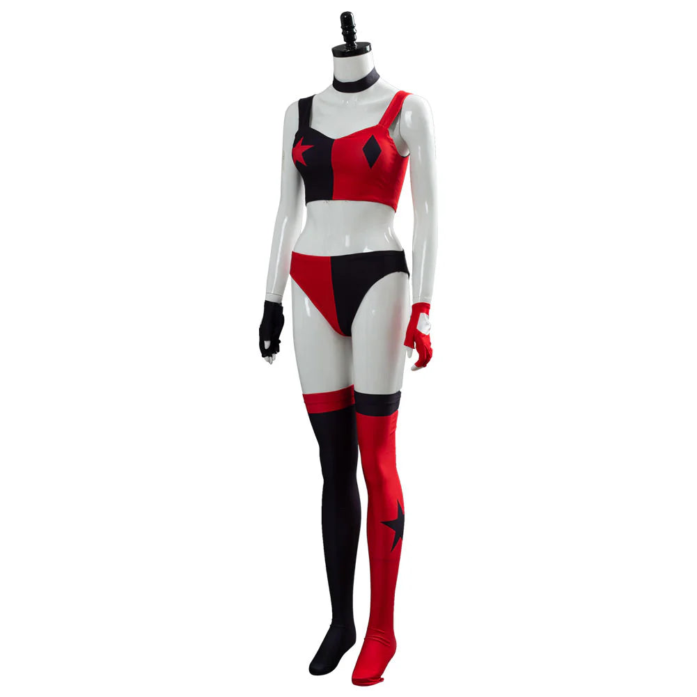 Harley Quinn 2019 Cartoon Cosplay Costume Set
